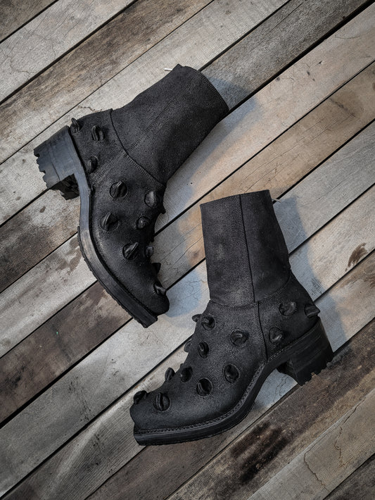 001 Spiked Roughout: Black (Oil Finish)