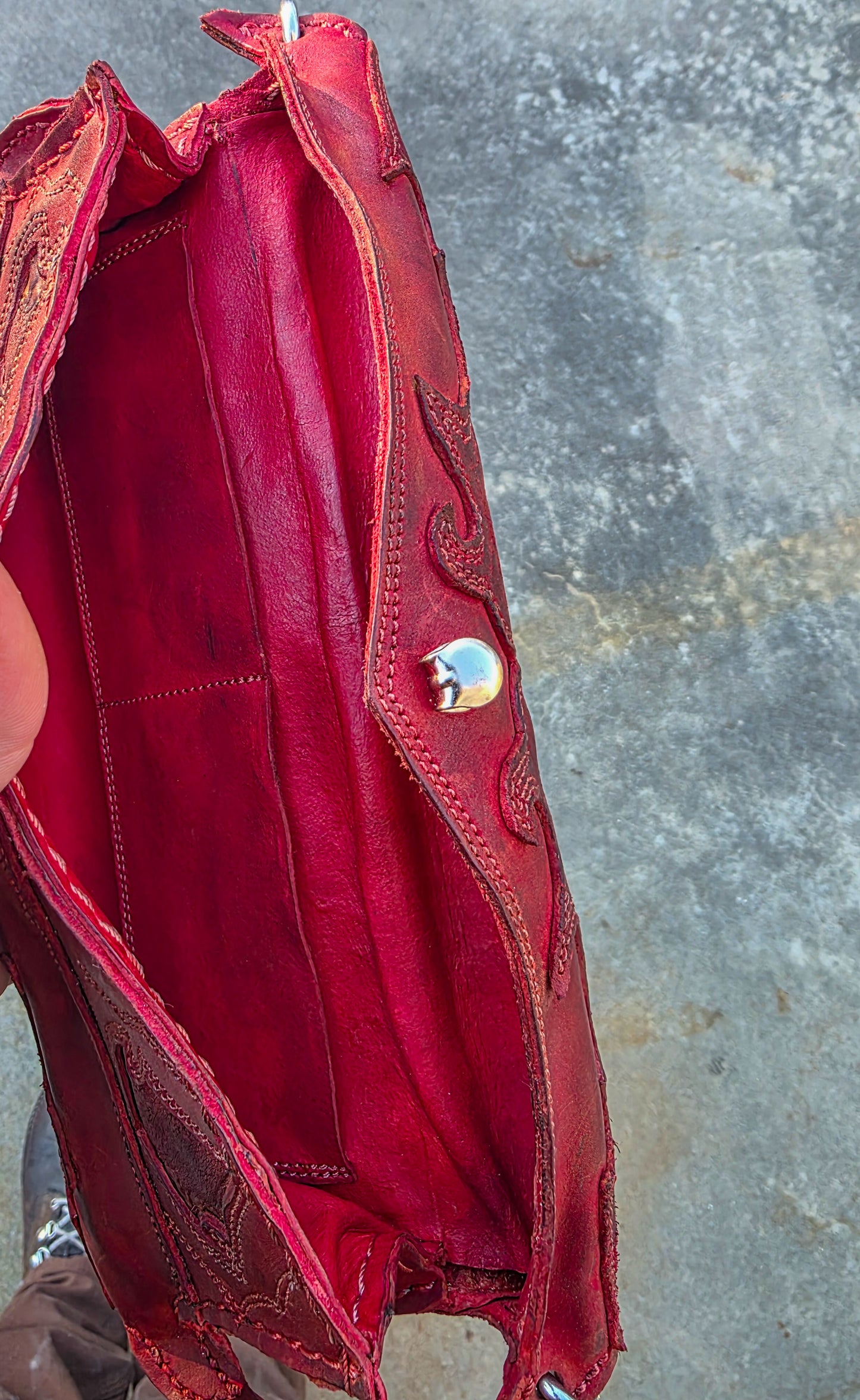 00WSC in HorseRump: Red Textured (Exact Bag)