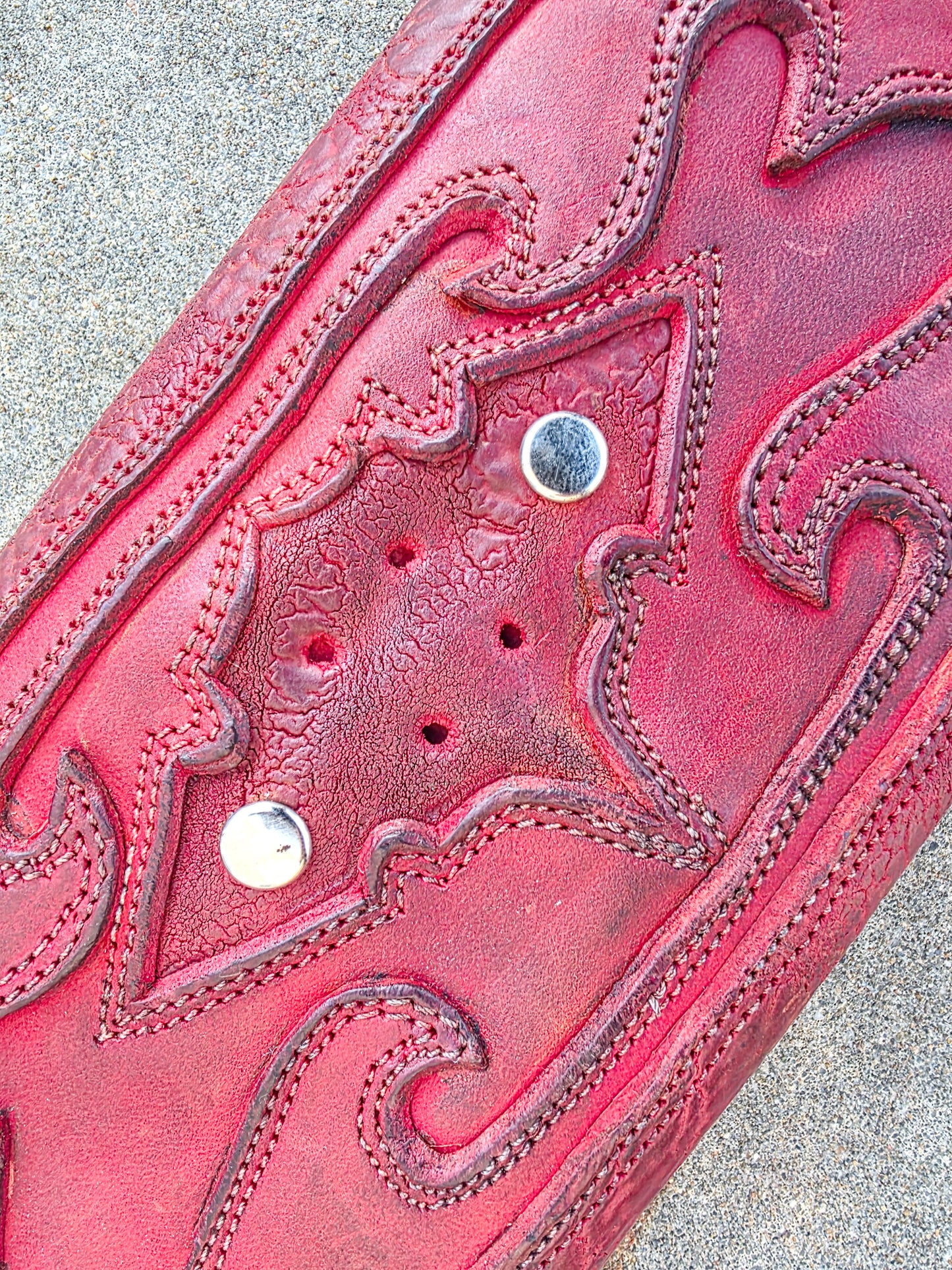 00WSC in HorseRump: Red Textured (Exact Bag)